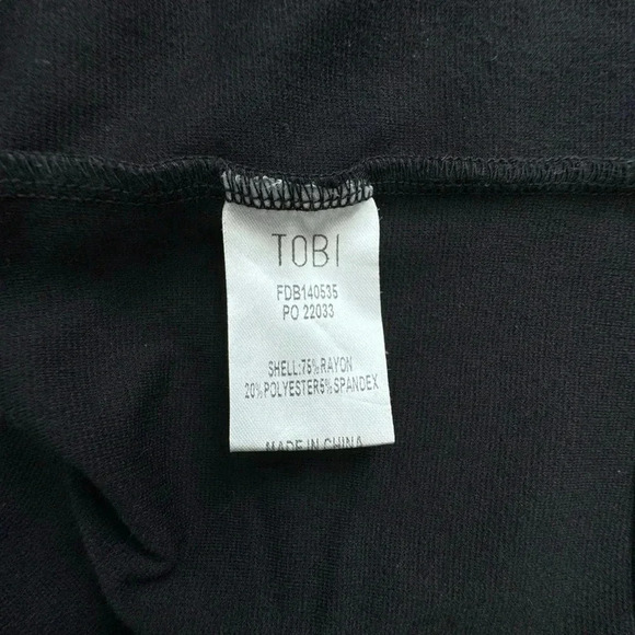 Tobi Black Bodycon Mini Open Cut Side and Back Dress Nightout Summer Small - Picture 10 of 13